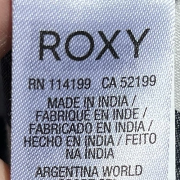 🌻ROXY "Same Old" Blues Striped Wide Leg Jumpsuit With Belt || Size Small - Picture 10 of 11